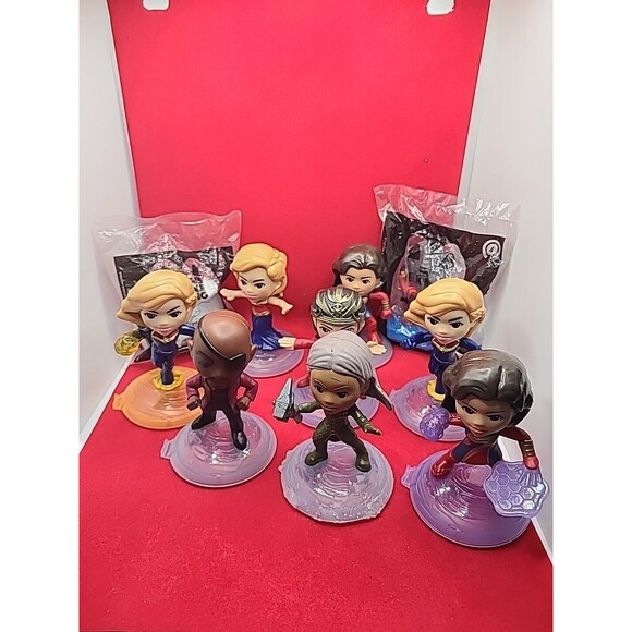 2023 McDONALD'S Disney The Marvels Super Heroes Set From Display  10 Toy Bundle - Picture 2 of 10